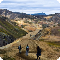Hiking in iceland