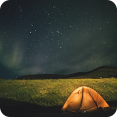 Camping in iceland